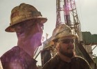 Trabajadores en el campo de petr&oacute;leo procedente del &rsquo;fracking&lsquo; en Dakota del Norte. &nbsp;