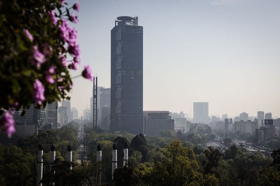Vista de la sede de BBVA en Ciudad de México.