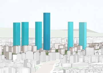 Las seis torres planeadas en el norte de Madrid