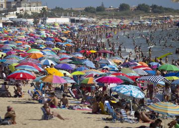 Playa de Regla, en la localidad gaditana de Chipiona