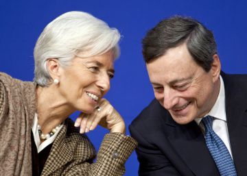 Christine Lagarde y Mario Draghi