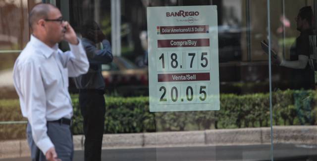 The peso has been in freefall recently.