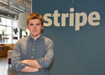 John Collison, presidente de Stripe, en su oficina.