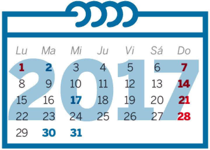 El Calendario Laboral De 2017 Ya Es Oficial Nueve Festivos En Toda España Economía El PaÍs 6838