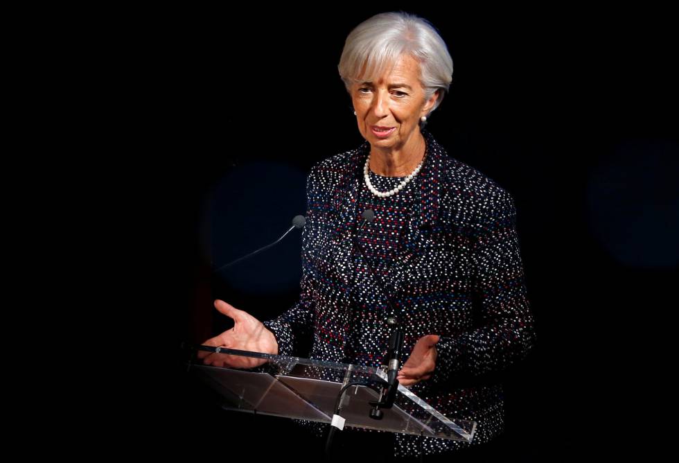 La directora gerente del FMI, Christine Lagarde, el pasado abril en Bruselas.