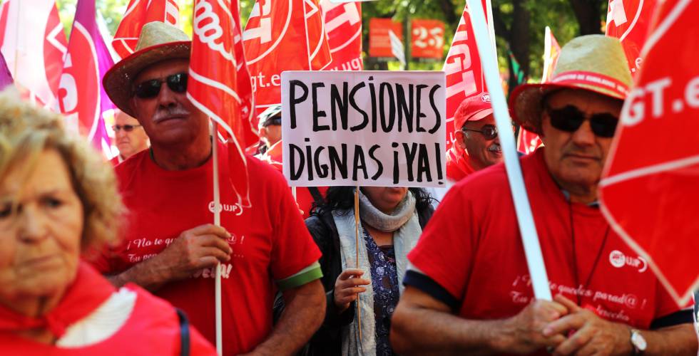 Marcha por las pensiones dignas que concluyó la semana pasada en Madrid. 