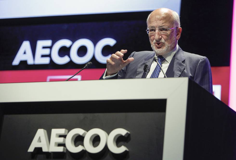 Juan Roig, presidente de Mercadona, en el congreso de Aecoc.