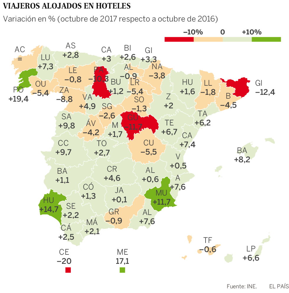 Los hoteles de Cataluña pierden clientes, noches contratadas y bajan precios
