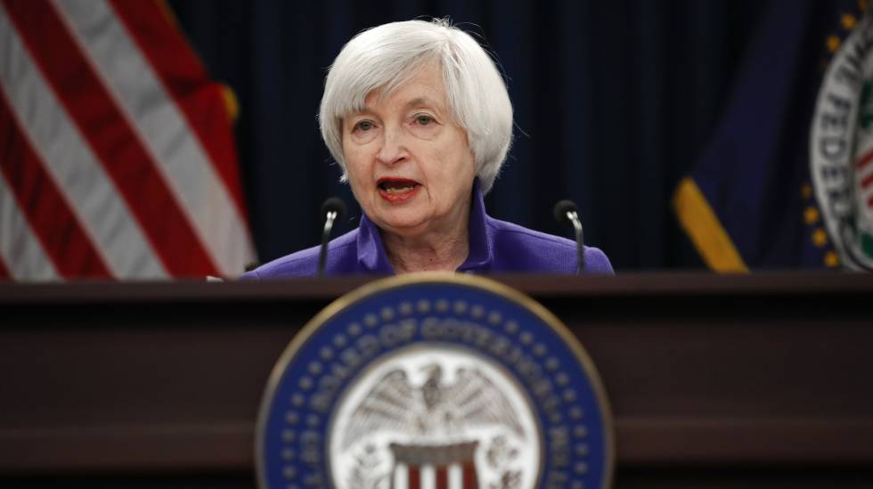 Janet Yellen en su última rueda de prensa al frente de la Fed