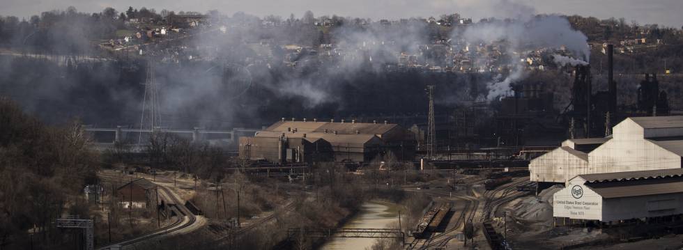 AcerÃa de US Steel en Braddock (Pensilvania).