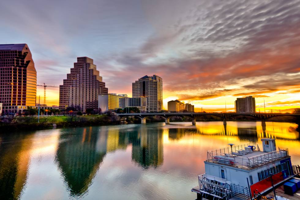 Vista de Austin y el rÃ­o Colorado.