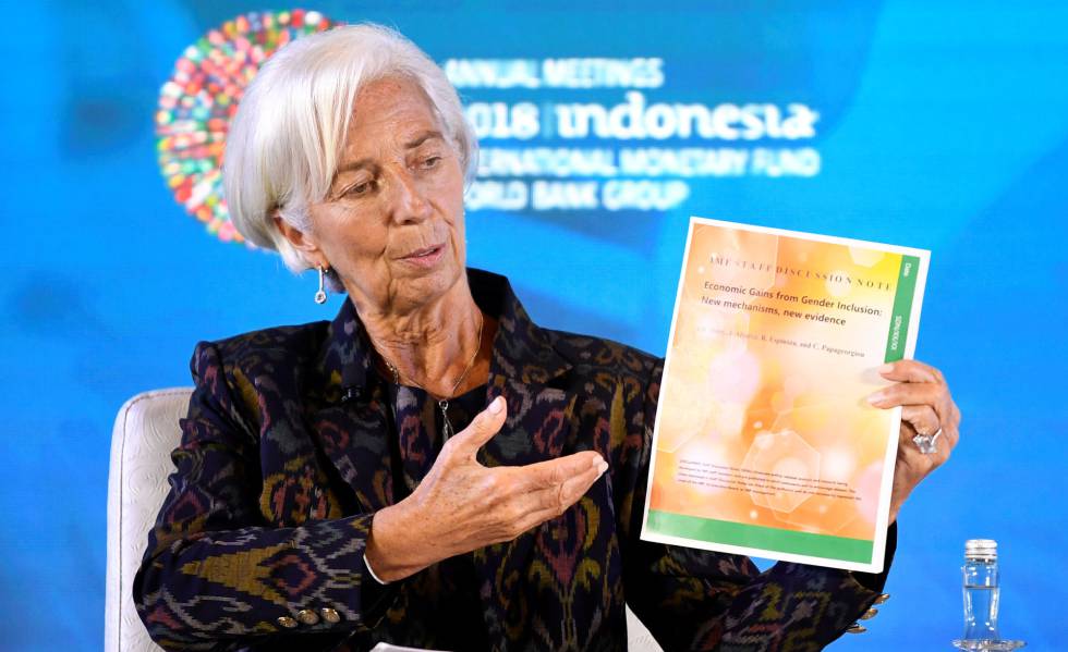 Christine Lagarde, en la reciente reuniÃ³n del FMI en Bali.