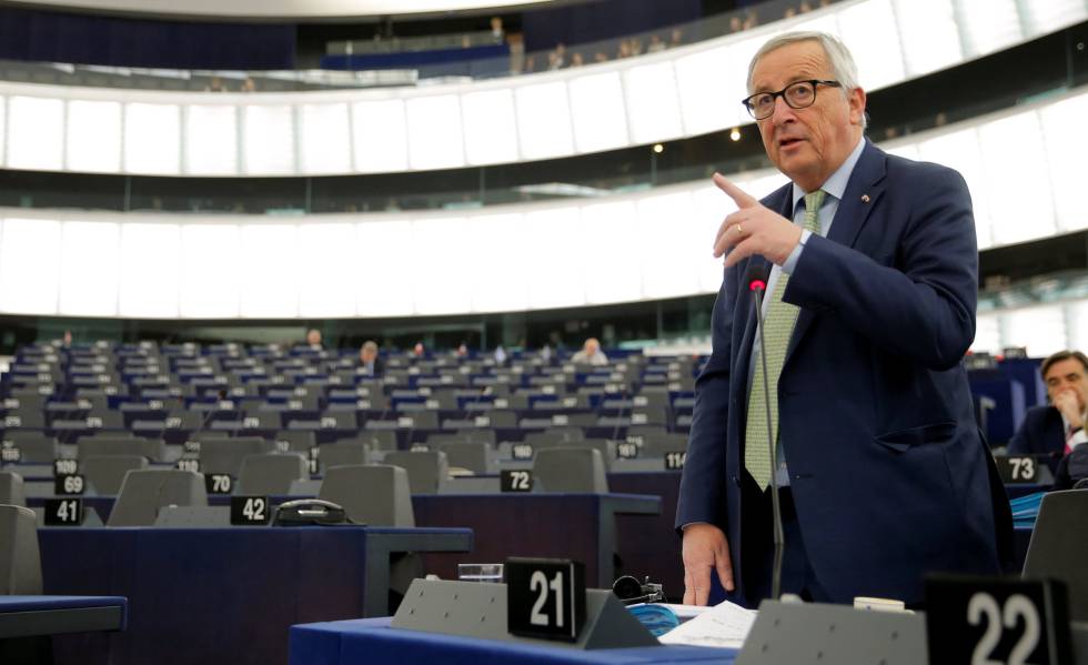 Jean-Claude Juncker, en el Parlamento Europeo.