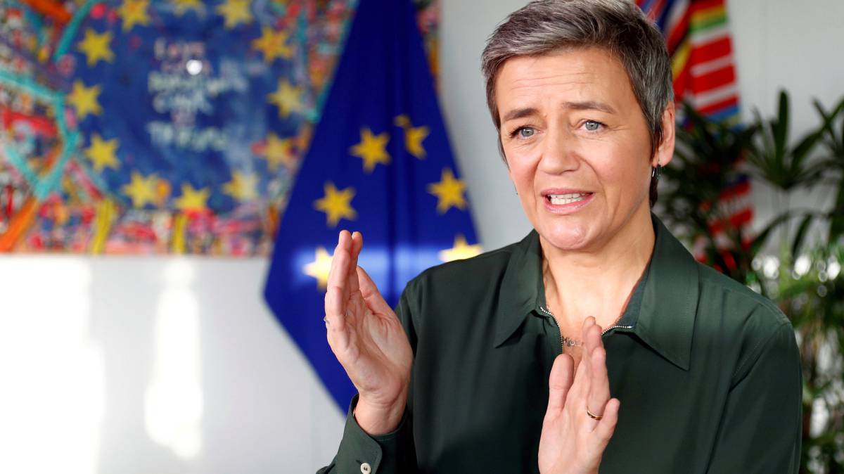 Margrethe Vestager, el pasado 14 de enero.
