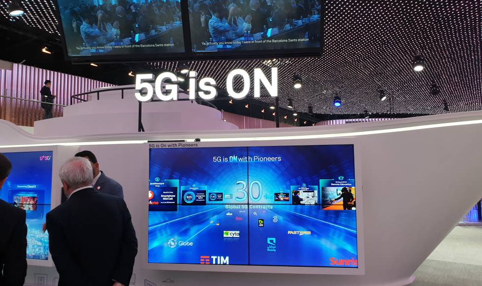 Stand 5G de Huawei en el MWC19.