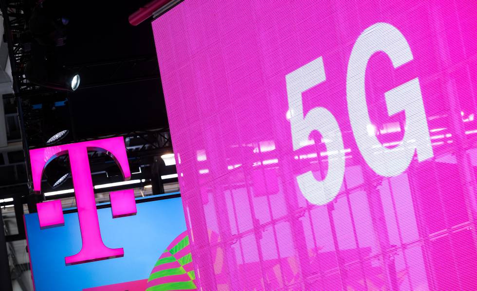 Estand de 5G de Deutsche Telekom.