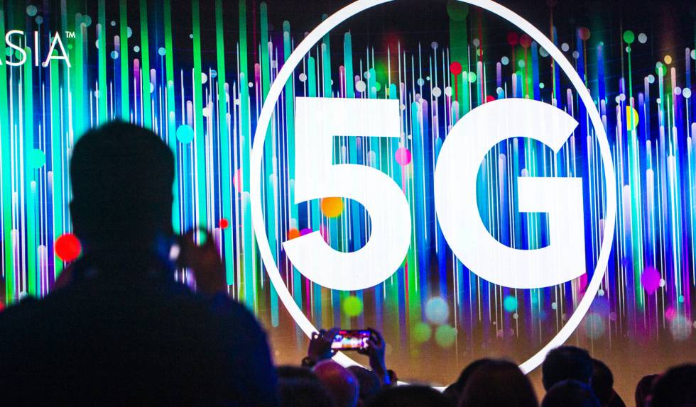 Conferencia sobre 5G en la feria Consumer Electronics Show (CES) de Shangai.