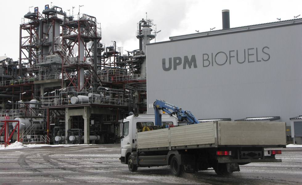 Una planta de biocombustibles de UPM en Finlandia.