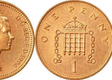 libra caída de moneda