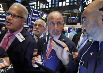 Operadores de Bolsa en Wall Street