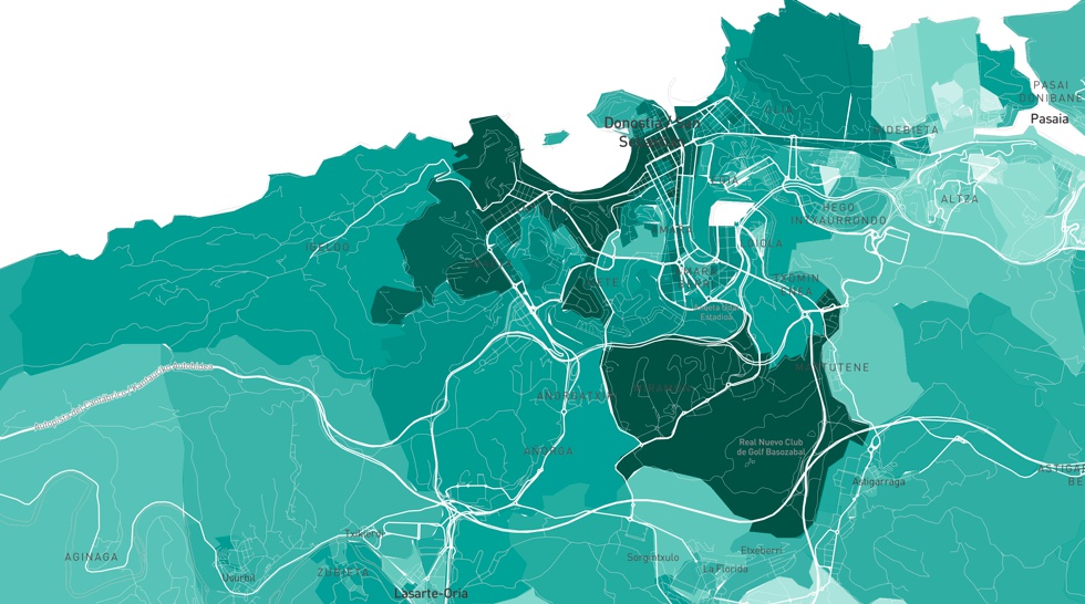 The map of the income of the Spaniards, street by street