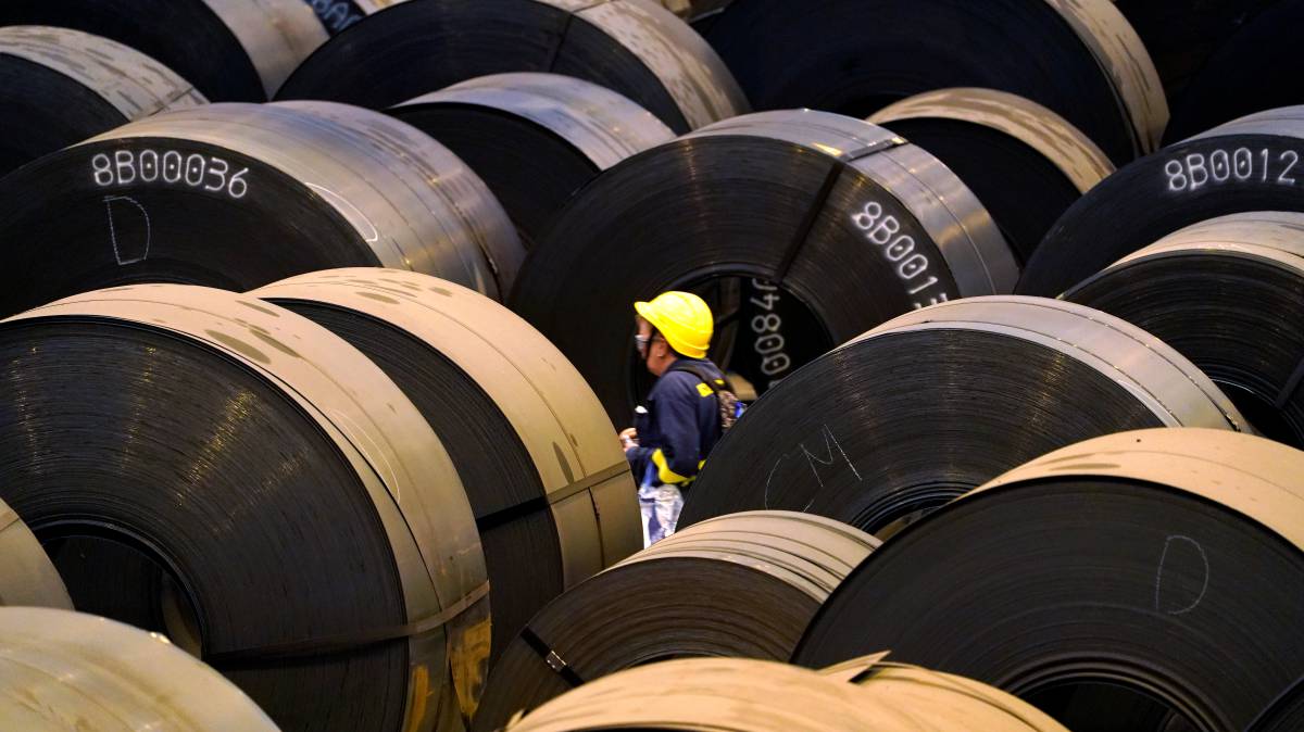 Planta siderúrgica ArcellorMittal, en Sestao.