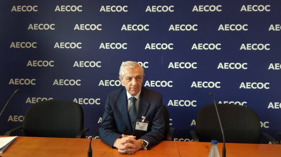 El presidente de AECOC, Javier Campo, en Bilbao.
