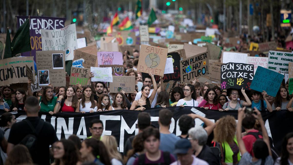 Manifestación contra el cambio climático.