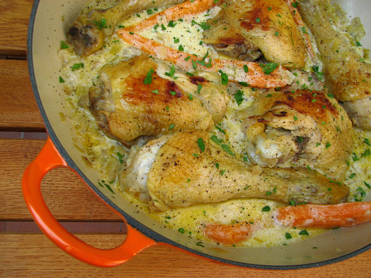 Pollo al albariño
