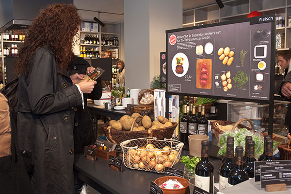 Un libro de cocina convertido en tienda de comestibles