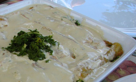 Pencas en salsa de mostaza