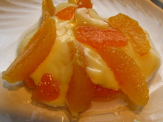 Sabayón con cítricos