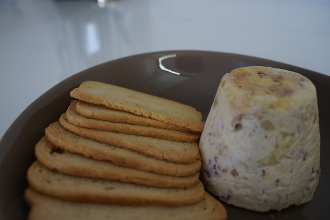 Flan de lacón y queso