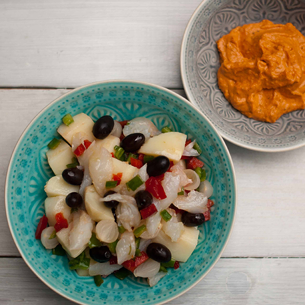 Ensalada de patata y bacalao