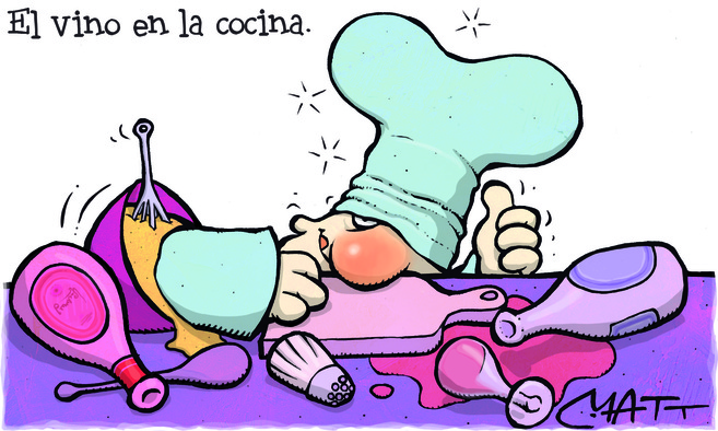 El vino se bebe con pajita