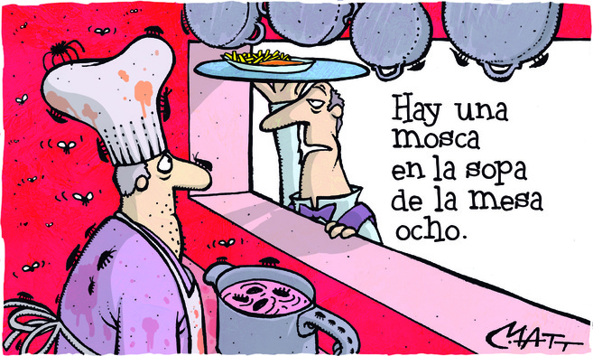 El trauma de comer mal en un restaurante