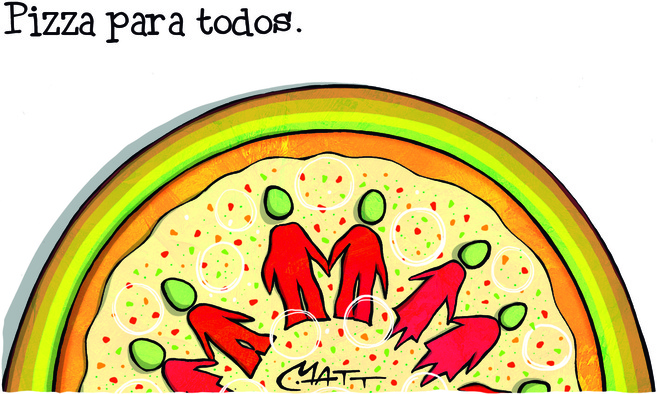 La pizza de la libertad mal entendida