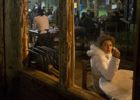 In this July 3, 2016 photo, tourists avoid the rain by waiting inside the restaurant at Piedra Canteada, near Nanacamilpa, Tlaxcala state, Mexico. The more established and older centers like Piedra Canteada and Santa Clara offer restaurants, play equipment, cabins, and camping facilities. Newer centers are more basic, but working rapidly to expand their offerings.(AP PhotoRebecca Blackwell)