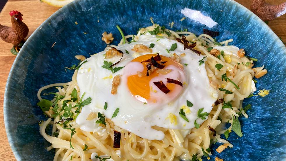 Arriba 40+ imagen receta de espagueti con huevo