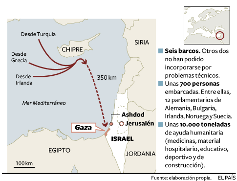 Ataque israelí a la flotilla de apoyo a Gaza Actualidad EL PAÍS