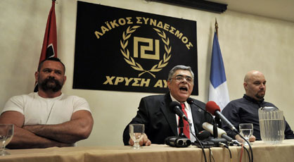 Nazi Party gets 8.4% of the seats in the Greek Parliament