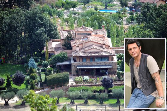 Alejandro Sanz adquirió hace más de cuatro años esta finca en Jarandilla de la Vera (Cáceres)