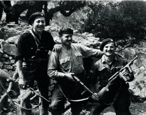 Algunos de los guerrilleros con los que los británicos dieron el golpe de mano en la Creta ocupada por los nazis.