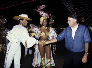 Felipe González durante su visita a Tropicana en 1986