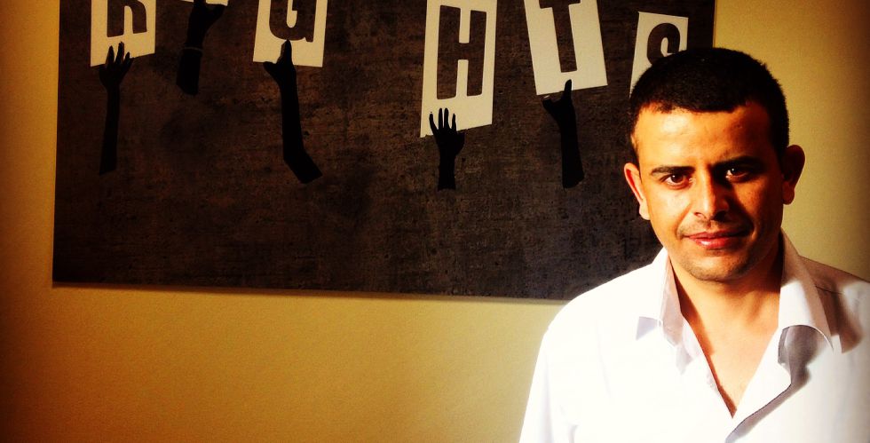 El yemení Ahmed Al-Kolaibi, uno de los defensores de derechos humanos, en York.