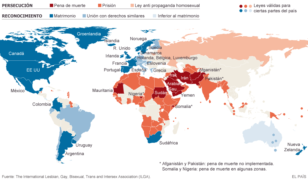 Lgtbi Los Derechos De Las Personas Homosexuales En El Mundo Actualidad El Pa S