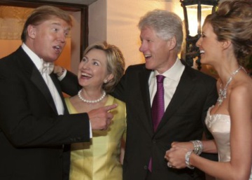 Cuando Trump y los Clinton se relacionaban