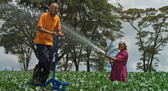 Un agricultor usa el MoneyMaker en sus campos.