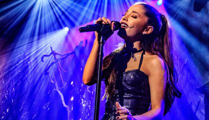 Ariana Grande en el iHeartRadio, en octubre. 