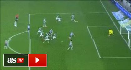 La increíble parada de Adán a la rabona de Benzema en un gif